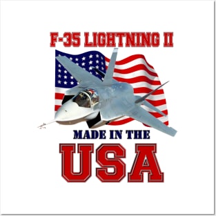 F-35 Lightning II Made in the USA Posters and Art